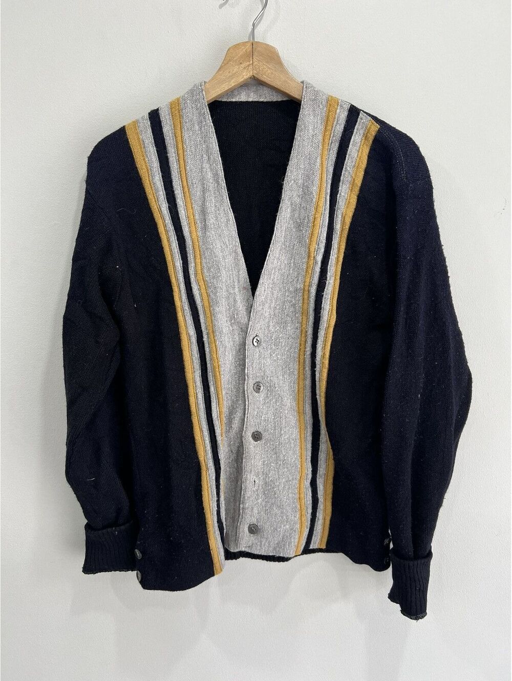 Vintage Cardigan 70s 60s Knit Sweater